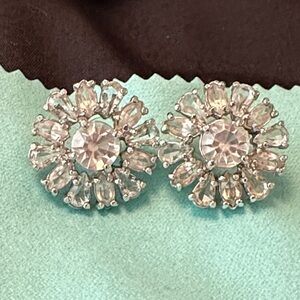 Kate Spade Silver Crystal Burst Earrings